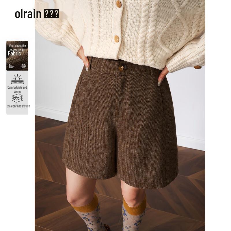 

Olrain Women s High-Waist A-Line Wide-Leg Shorts M