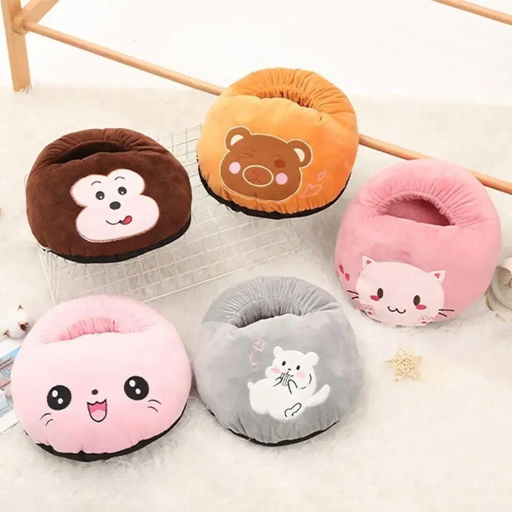 Cute Electric Foot Warmer Soft Cartoon Electric Heating Feet Warmer Warm Foot Cover Bedroom