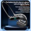 T80 Bone Conduction Headphones Wireless Bluetooth Led Display Earphone Stereo Sports Headset Wireless Headset Bluetooth 6.0