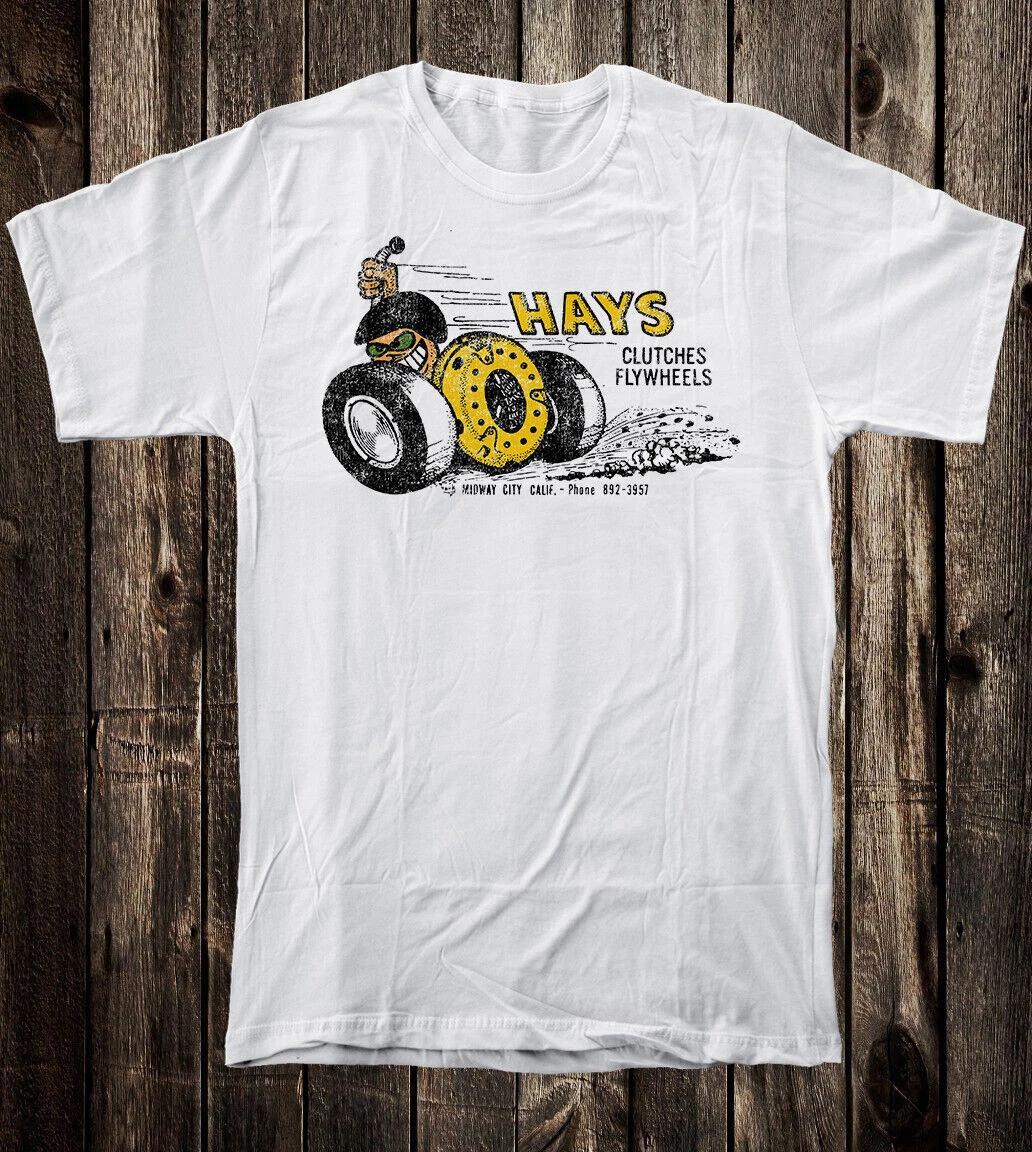 

Retro Hot Rod Tee T Shirt Drag Race Speed Shop Hays Clutches Flywheels 4XL
