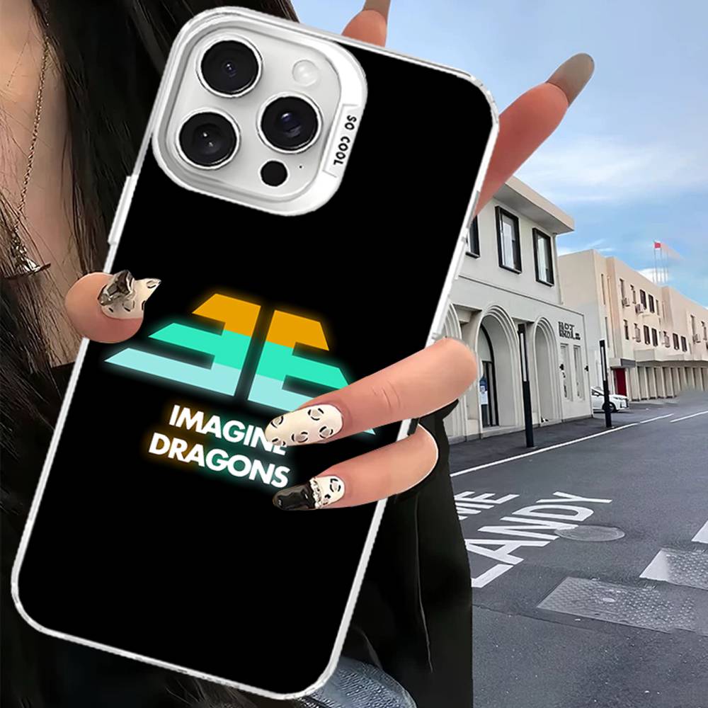 Imagine Dragons Band Phone Case For IPhone 17 16 15 14 13 12 11 Pro Max Plus Color Silver Cover