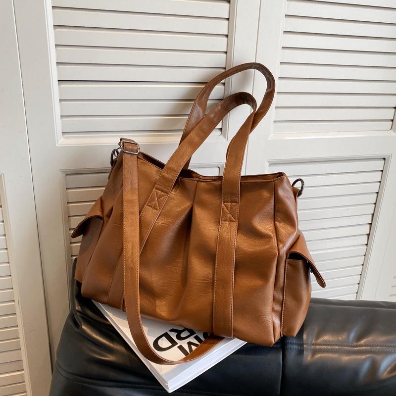2026 New Large Capacity Women Tote Bag High Quality Soft Leather Female Shoulder Bag Simple Luxury Designe Handbags