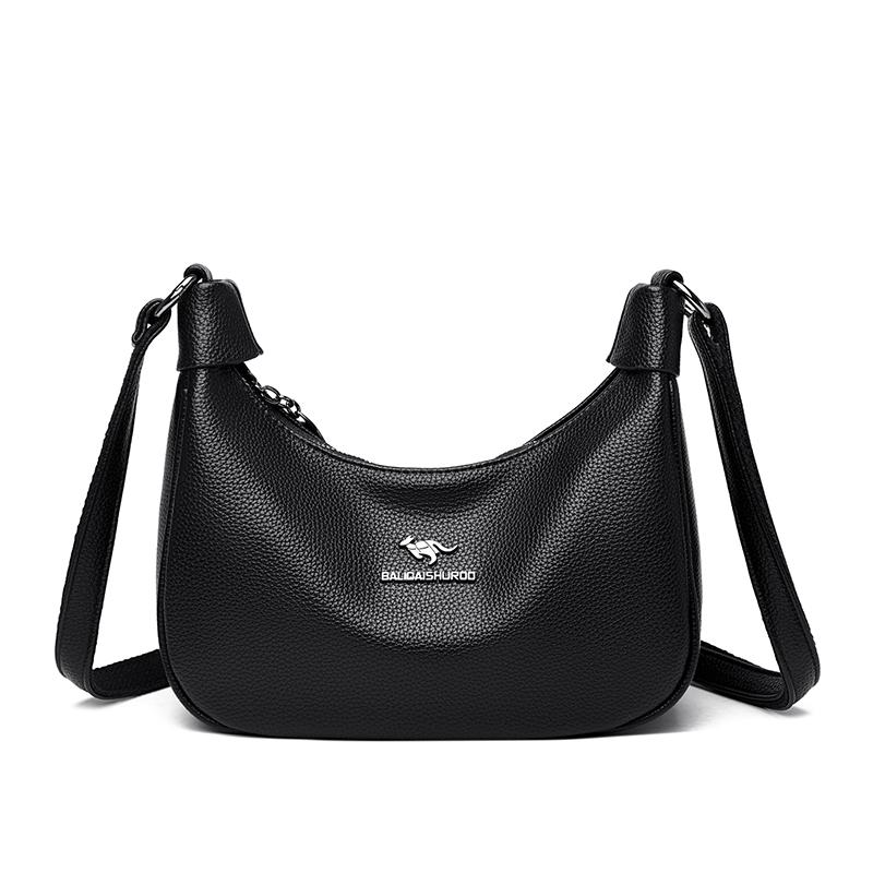 Fashionable Women's Crossbody Bag, Casual Retro Shoulder Bag, Soft Leather Texture, Women's Fashionable Simplicity, European Trend Retro