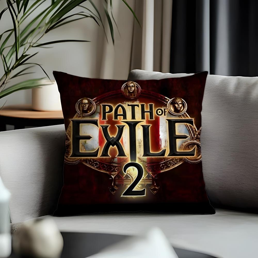 New Ppath of Exileew Cushion Cover Antidustmite Pillowcase Invisible Zipper Silky Short Plush Sofa Cushion Cover