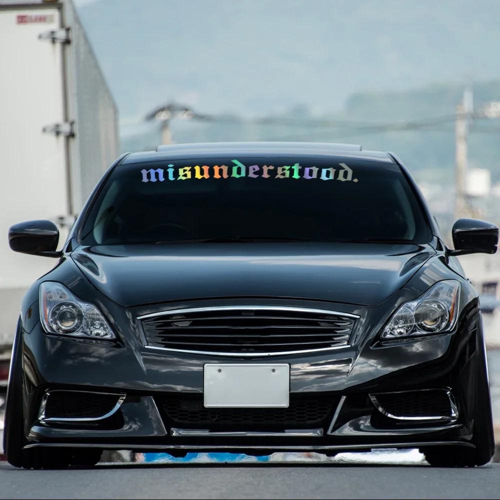Misunderstood Slogan Car Windshield Banner Sticker Waterproof Vinyl Decal Automobile Windscreen Styling Decoration Accessories