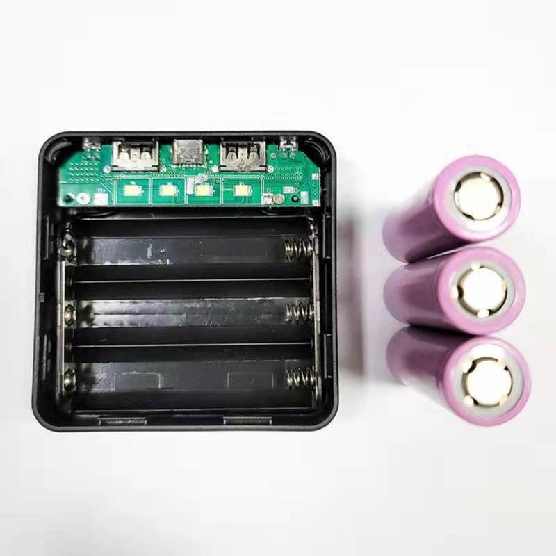 DIY 3x18650 Battery Cases Quick Charge Outer Plastic Shells Power Bank Shells Portable External Boxes Without Battery