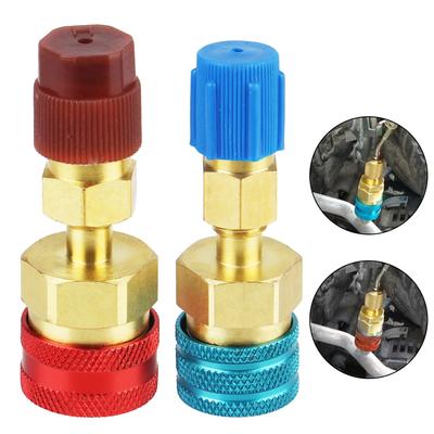 Raccord rapide pour climatisation de voiture, adaptateurs en laiton pour réfrigérant R1234YF, outils automobiles, raccord adaptateur côté haut et bas