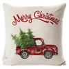 New Christmas Pillowcase Cushion Car Waist Protector Bedside Pillowcase Christmas Linen Pillowcase