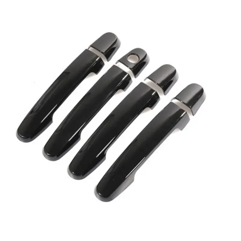 Door Handle Cover For Toyota Ractis 2005 2006 2007 2008 2009 2010 Gloss Black Chrome Car Trim Styling Accessories Stickers