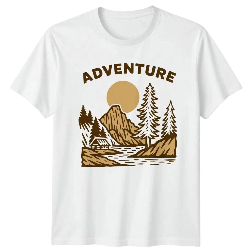 Adventure Wandern Outdoor Herren T Shirt Daunisex Grafik Oberteil Vintage Breathable Versatile Streetwear Homme Stretched