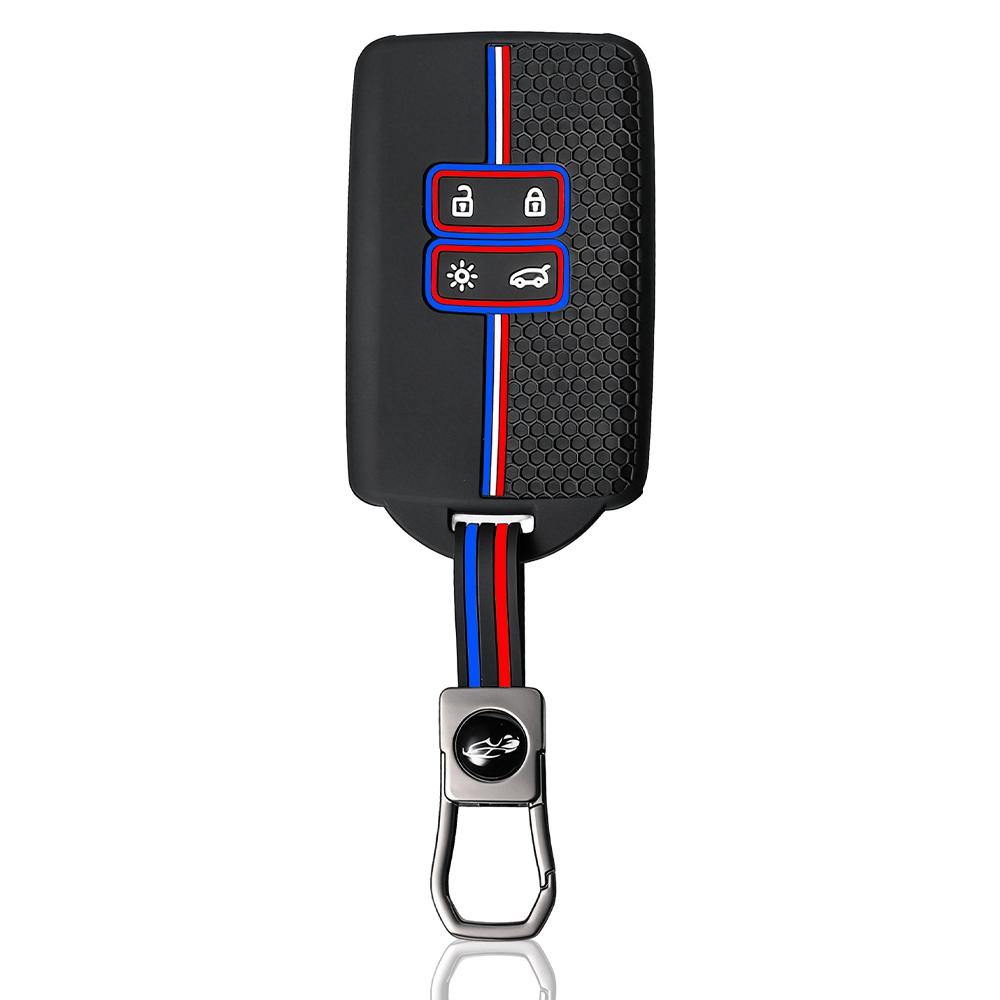 

Силиконовый чехол для ключей для Renault Austral Captur Arkana Koleos Zoe Scenic Dacia Sandero Duster Logan Jogger Kadjar Clio Megane чёрный