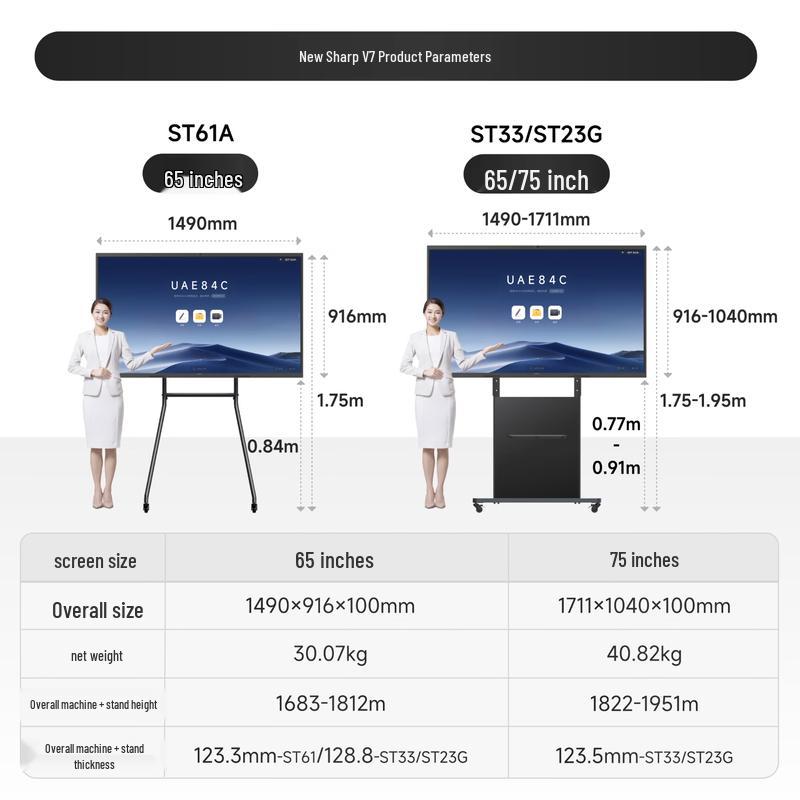 MAXHUB V7 New Sharp 75-inch 4K Interactive Conference Tablet (CN version)