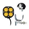 Universal 40W LED Work Light for Cars 6000LM Bright Spotlight with 4 Light Beads Energy Saving Amber Cube Light