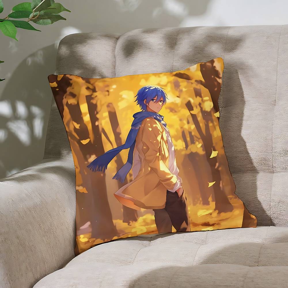 Cartoon K-KAITO Pillow Case Throw Pillow Cover Nordic Vintage Style Cushion Covers Home Living Room Sofa Couch Seat