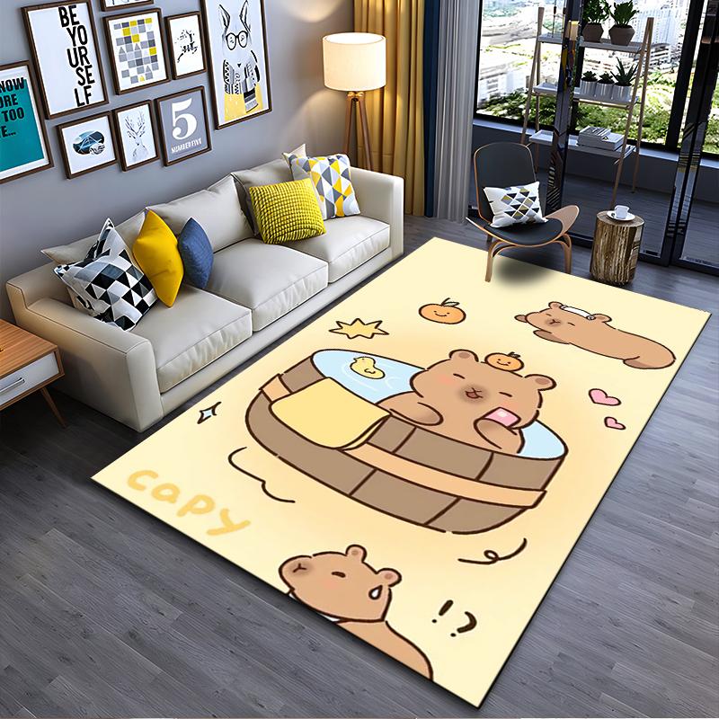 

Cute bear cartoon with citrus Suitable for use as an anti-slip game mat for living room and bedroom sofas 40x60cm( 15x23in )