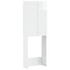 DELFT High Gloss White Toilet Cabinet 66 X 25.5 X 190 Cm