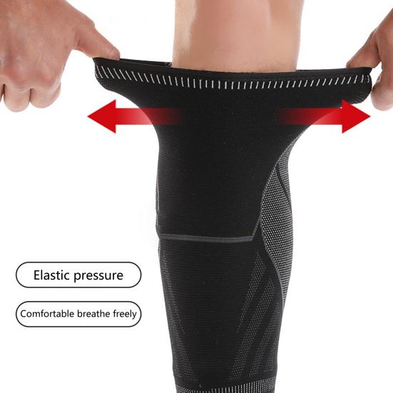 1Pc Shin Protector Soft Fabric Non-Slip Comfortable Breathable Tear Resistant Calf-Protector Skin-touch Shockproof