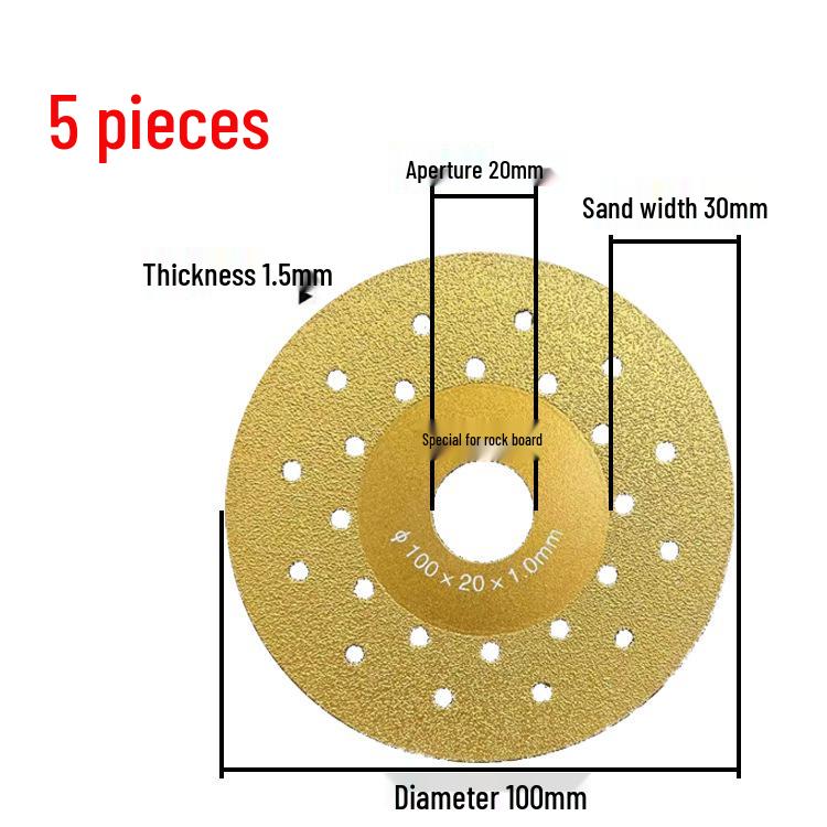 Sintered Stone Tile Cutting and Polishing Blade - 45 Degree Beveling and Flat Grinding