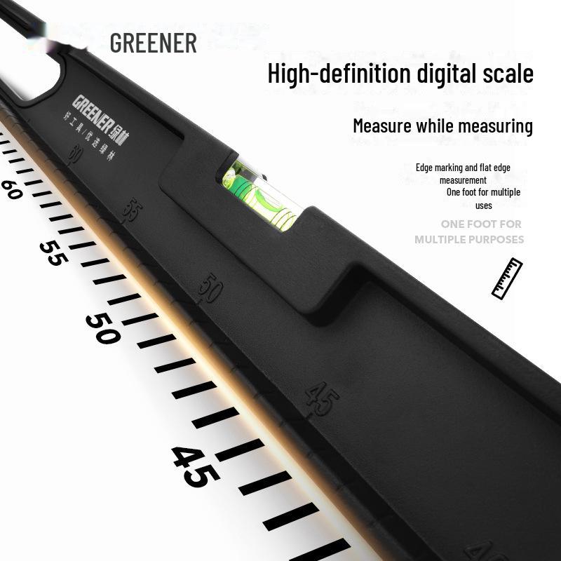High Precision Mini Aluminum Level Ruler - Anti-Fall Design