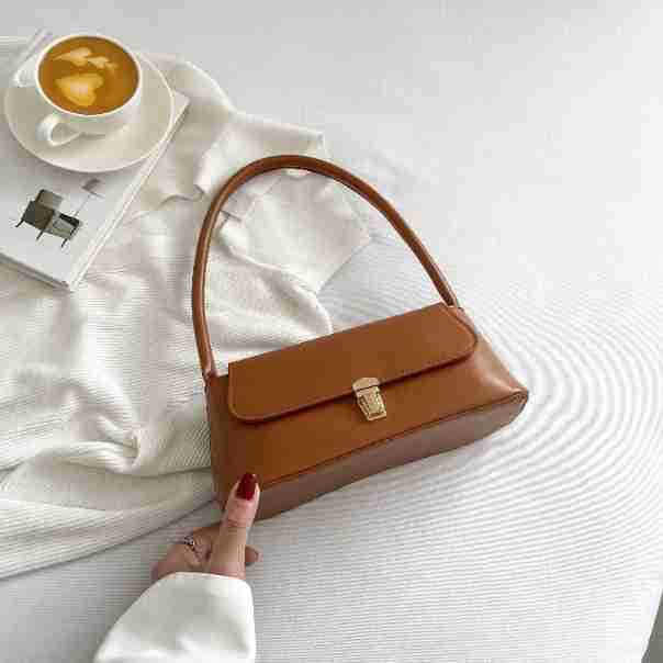 Trend Niche Portable Shoulder Bag Popular Small Square Bag New Bag Women's 2025 Spring Fashion Retro Armpit Bag