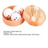 1/3Pcs Steamed Bun Toy with Steamer Pig Chick Panda Bunny Bun Squeeze Toy Slow Rebound Simulated Dumpling Stress Ball Office Desk Relaxation Tool