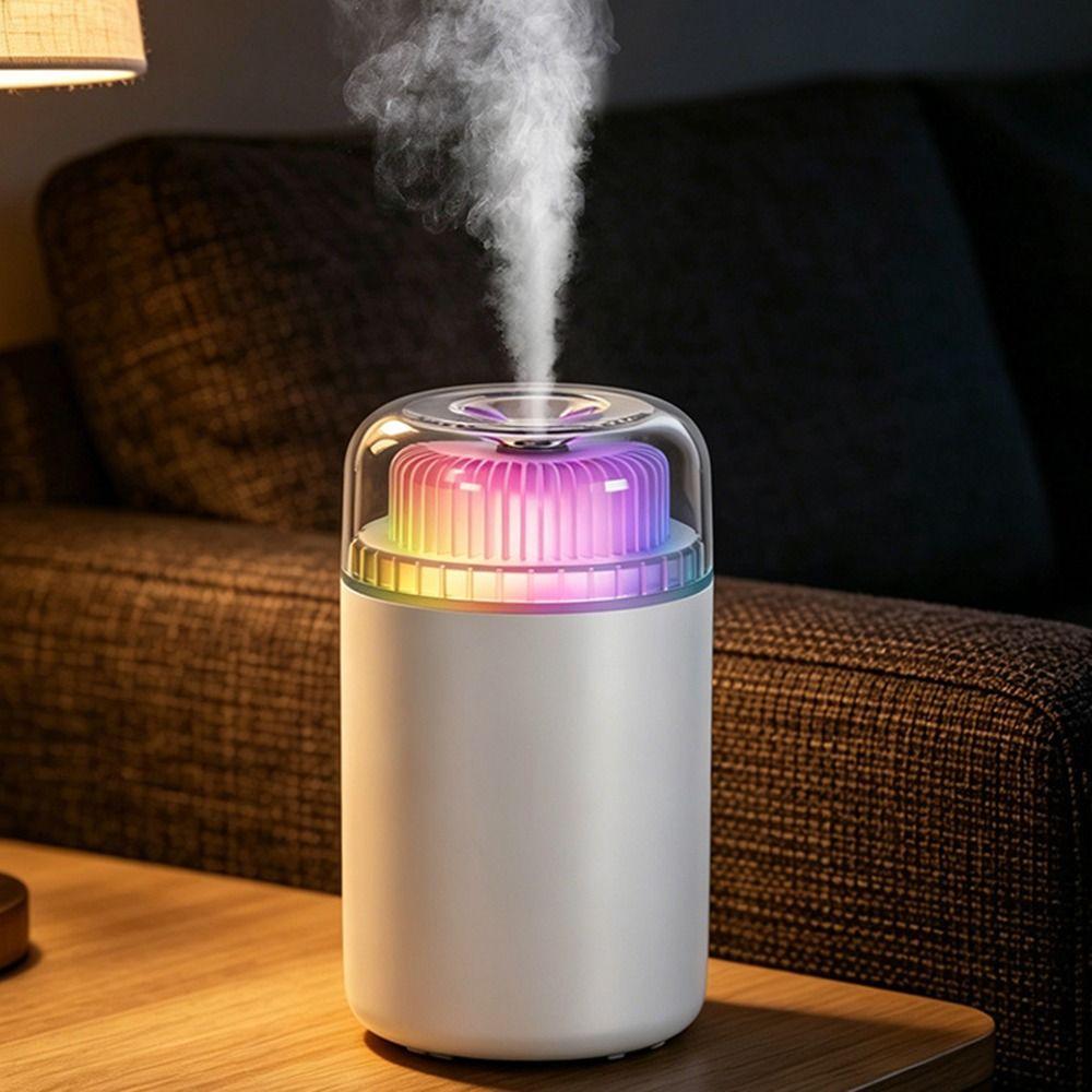 Portable Mini Air Humidifier Colorful Light Cool Mist Maker Car Aroma Purifier  Travel Use
