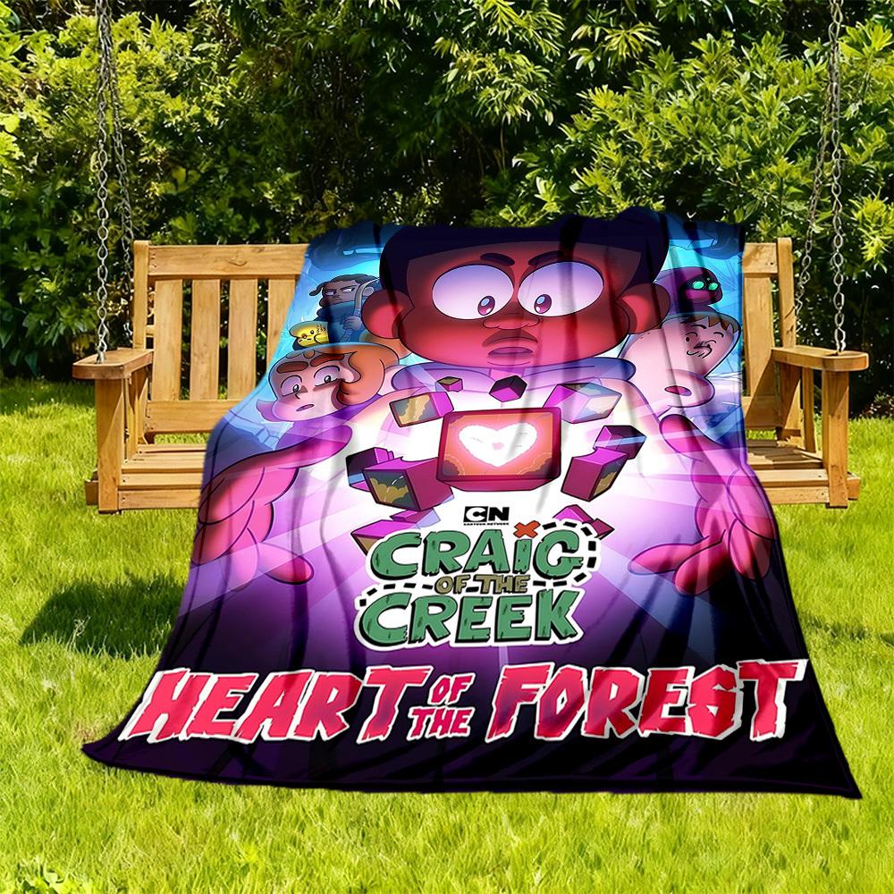 

1pc Craig of the Creek Outdoor Blanket Lightweight Flannel, All-Season Use for Sofa, Bed, Travel, Camping, Living Room, Office, Couch011 130cmx150cm