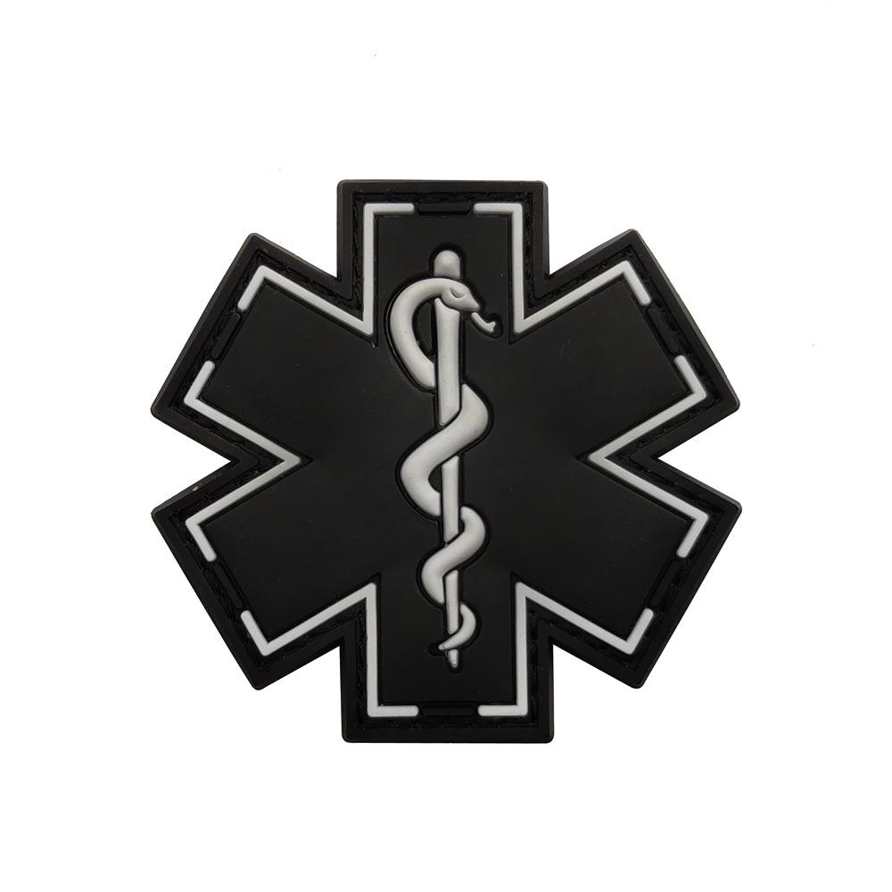 Cross-Border Snake Rescue PVC Patch: Loud Scream EMT Hot Girl Embroidered Arm Patch