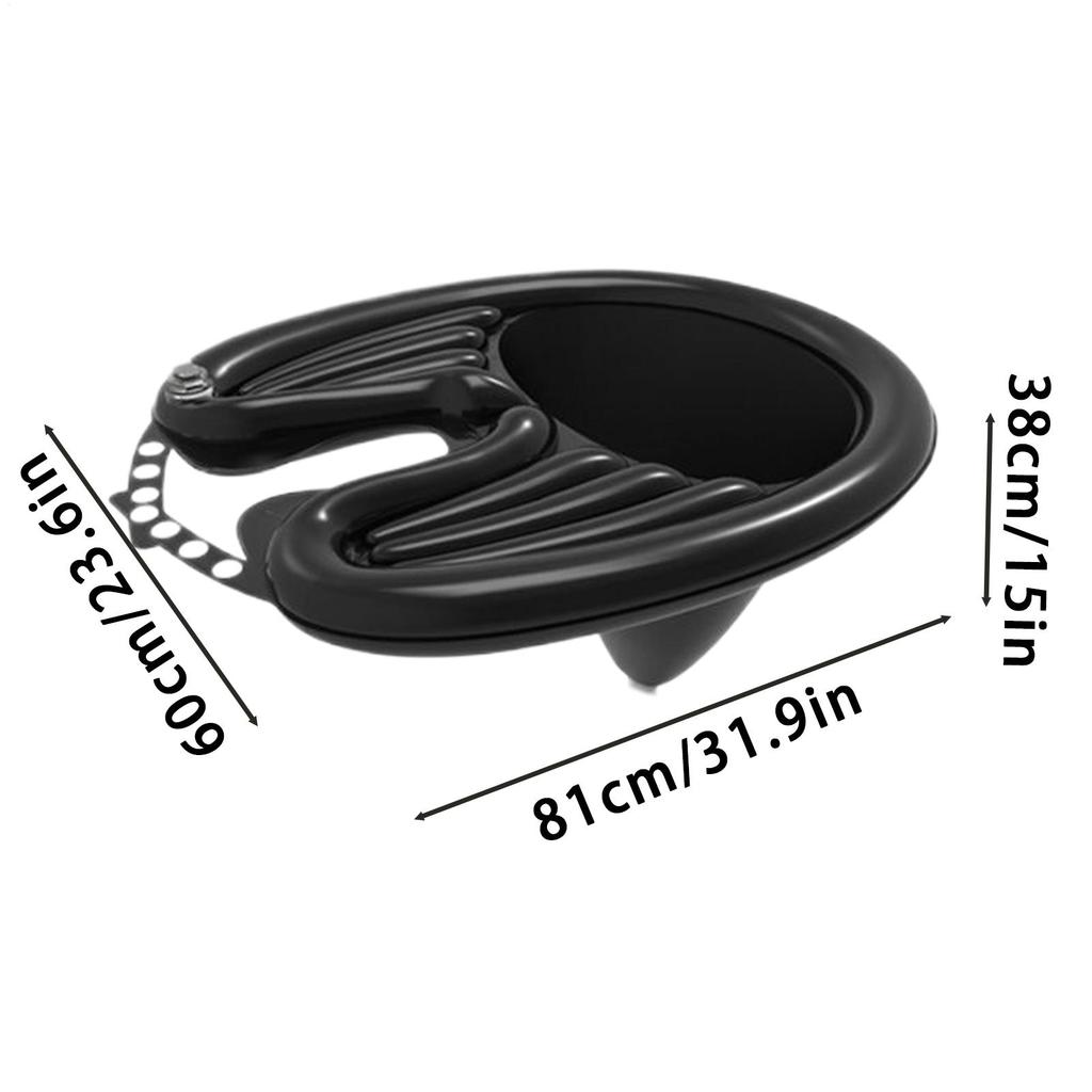 Inflatable Wash Basin with Tube Portable Shampoo Bowl Spill-Free Rinsing Mobile Hair Washing Basin for Bedridden Handicapped