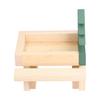 Squirrel Picnic Table Wooden Funny Squirrel Feeder with Corn Cob Holder for Outdoor