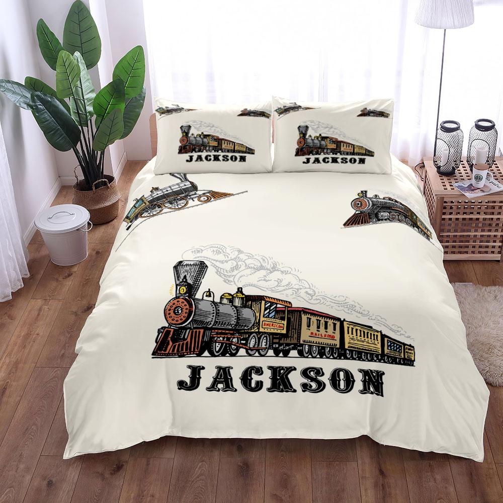 Steampunk Lover Train Duvet Cover Set Usa King Queen Double Full Twin Single Size Bed Linen Set