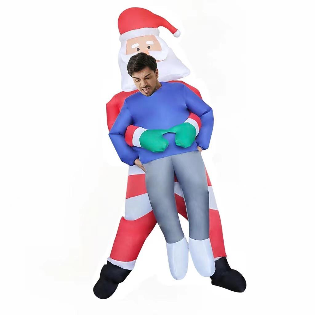 Cross-Border Christmas Inflatable Santa, Tree, and Snowman Costume for Stage Performances