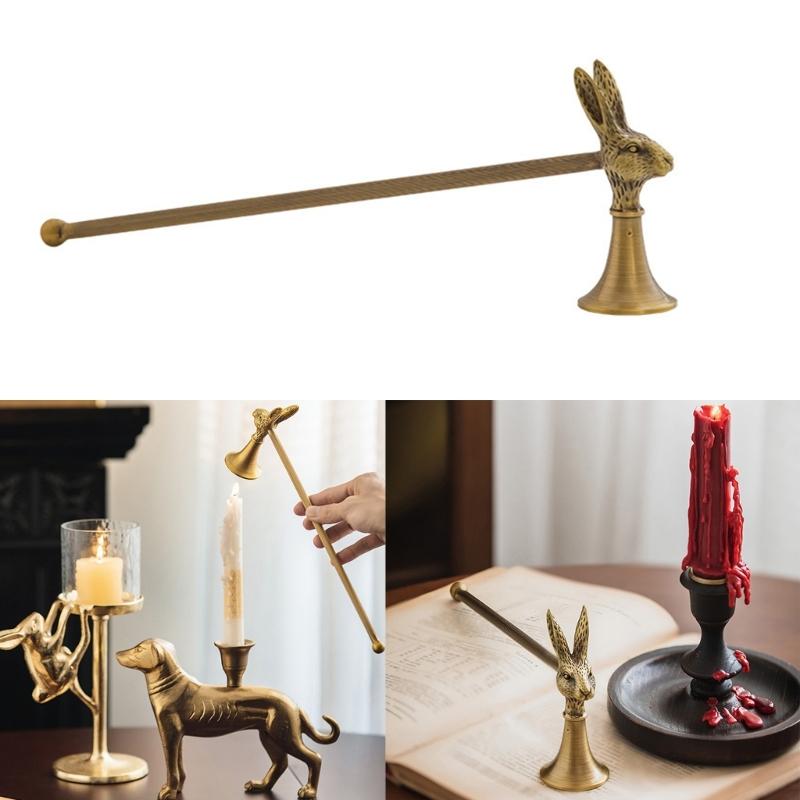 Candle Snuffer,Elegant Candle Extinguisher with Long Handle,Candlesnuffers Wicks Snuffer Candle Accessory Candle Stopper