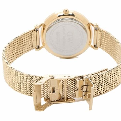 Daniel Wellington Petite Evergold 28mm Quartz Watch for Men and Women, White Gold, DW00100350