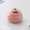 Shangqi Hand-Pinched Flower Ceramic Tea Caddy