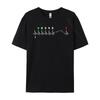 Motorcycle Gear Shift Heartbeat Graphic T-Shirt