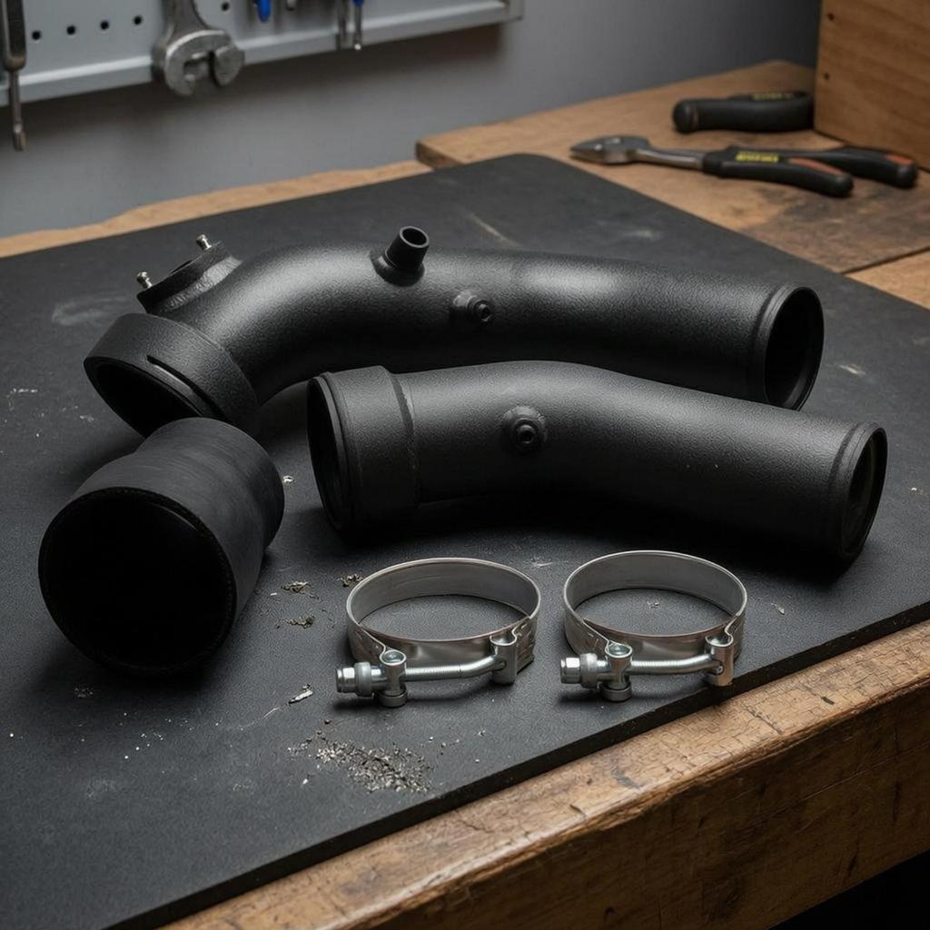 Curved Intake Pipe Set Black Kit for European Vehicle F20 F30