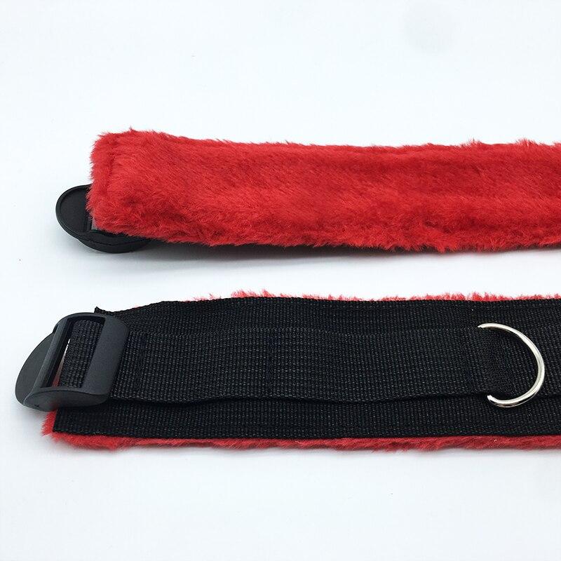 Sex Handcuffs With Mask and Flirting Feather Stick BDSM Bondage Set Under Bed Erotic Sex Toys for Women Couple Adult Game