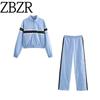 Za New Fall Women's Clothing 2025 Fashion Wind Patchwork Stripes with Decoration Outwear Pants 4749840 4391425