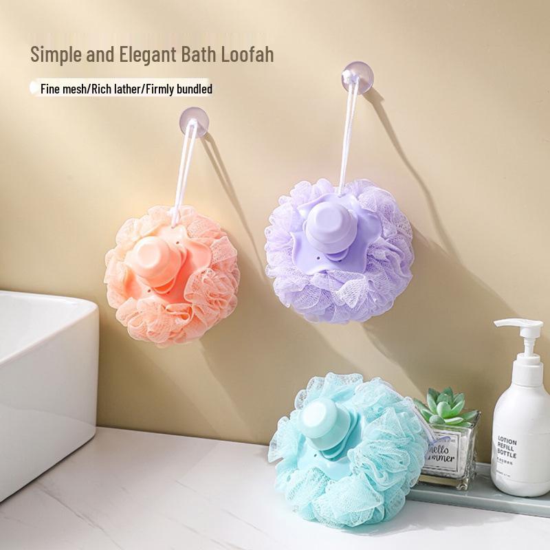 Soft Liquid-Adding Bath Scrubber Bubble Ball