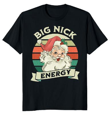 Big Nick Santa Energy Retro Unisex T-Shirt
