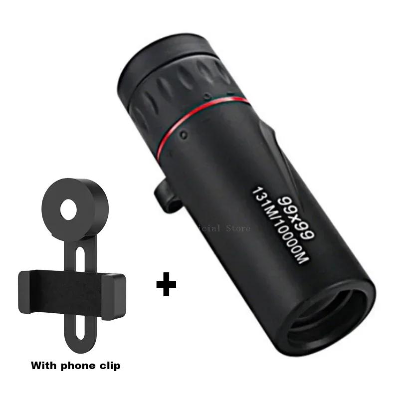 High Magnification Mini Zoom 99x99 Telescopes HD Monocular Telescope Low Light Night Vision Pocket Monocular For Travel Hunting