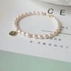 Female Simple Natural Freshwater Small Pearl Bracelet, Strong Light Bracelet, Retro Temperament Ins Niche Design Gift Rice Grains