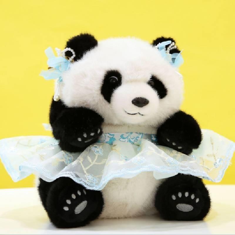 Adorable Plush Princess Panda Toy Ultra Soft Stuffed Animal Ideal Gift For Girlfriend