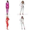 Elegant And Attractive Metallic Catsuit Bodysuit With Good Stretchy Fabric For Women