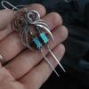 Design Blue Green Color Rhinestone Korean Style Dangle Earrings Women Zircon Earrings Ear Drop