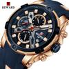 REWARD 83016 Men's Watch Waterproof Top Luxury Brand Chronograph Sports Automatic Date Waterproof Silicone Strap Watches for Man