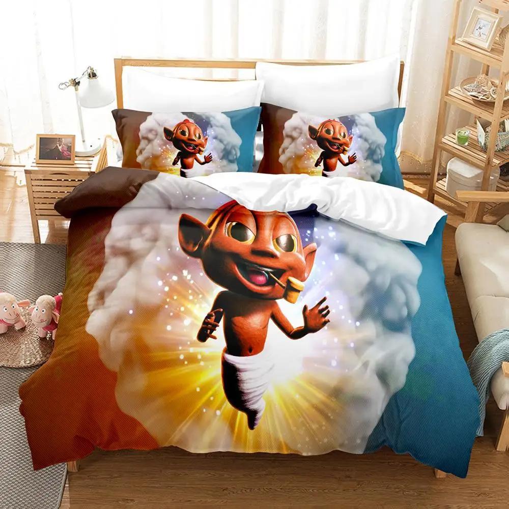 

3D Печать Игра Raccoo Venture Комплект Постельного Белья Мальчики Девочки Полуторный Двуспальный Размер Пододеяльник Наволочка Кровать Дети Взрослые Мода Домашний Текстиль EU single(135x200cm)