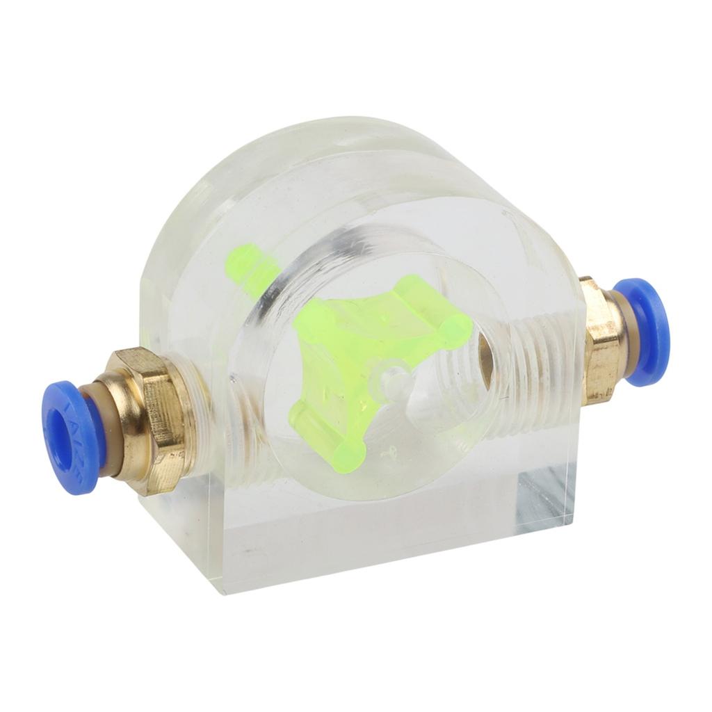 Water Cooled Flow Meter for Computer Heat Pipes 1pcs Acrylic Cooling Indicator