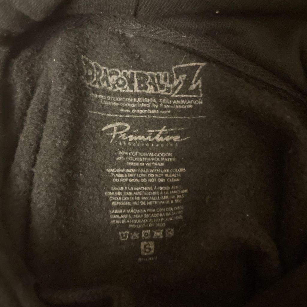 [USED] DRAGONBALLZ Dragon Ball Z Son Goku Anime Hoodie Black S